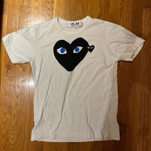 Comme des Garcons PLAY Black Heart Blue Eyes T-shirt